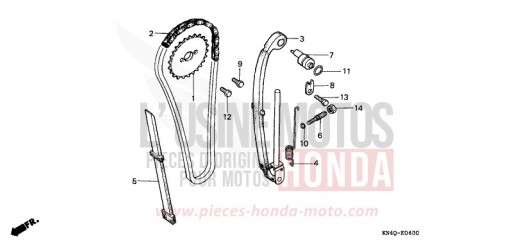 CAM CHAIN/TENSIONER XR100RW de 1998